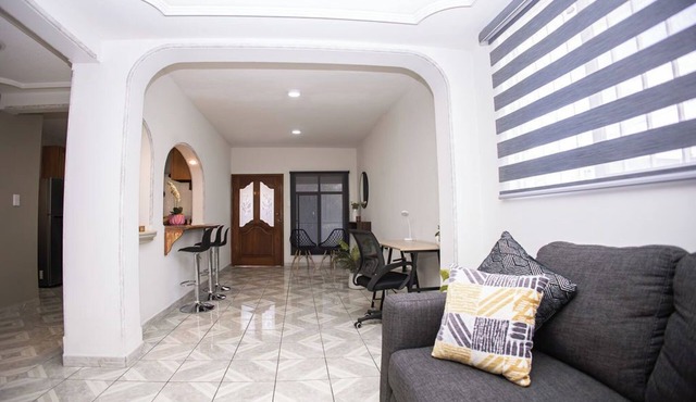 House with large kitchen, 1 block from third ring road in Aguascalientes