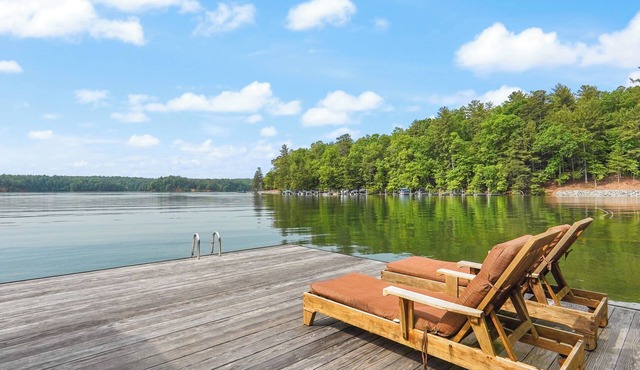 Lakefront home with private dock, gameroom, and hottub across from state parks. in Nebo