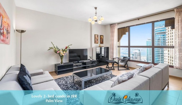 Lovely 2-bed condo in JBR - 5 mins from beach - Palm View!