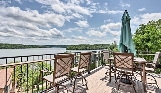Luxe Group Home w/Boat Dock in Lake of the Ozarks