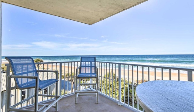 Luxe Oceanfront Condo w/Pool, Beach Access + Gear in Ormond Beach