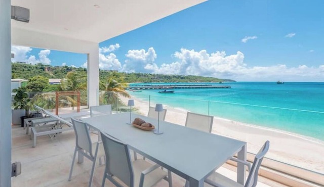 Luxury Beachfront Enclave Unit 2 in Sandy Ground