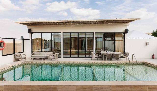 Luxury Desert Villa with Private Pool & Premium Buggies