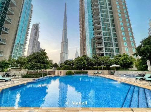 Manzil - Luxury 3BR Villa w/maid room, Full Burj & Fountain view