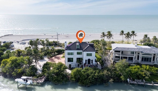 ONE Captiva- Gorgeous 6BR Gulf Front Villa, Private Beach Access