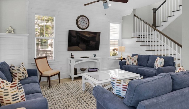 Pet Friendly Prominence Home, Game Room, 4 Bikes, Sleeps 13 + Free Tickets! in Watersound