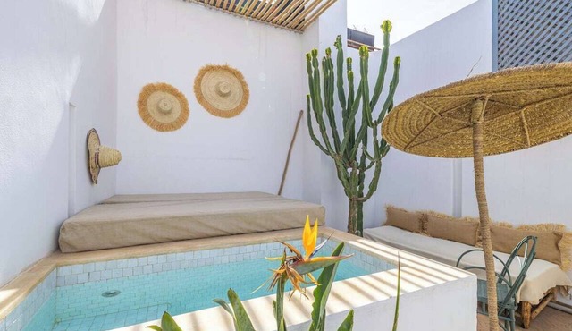 Private riad with a pool, rooftop, and patio in the heart of the Marrakech Medina in Marrakesh