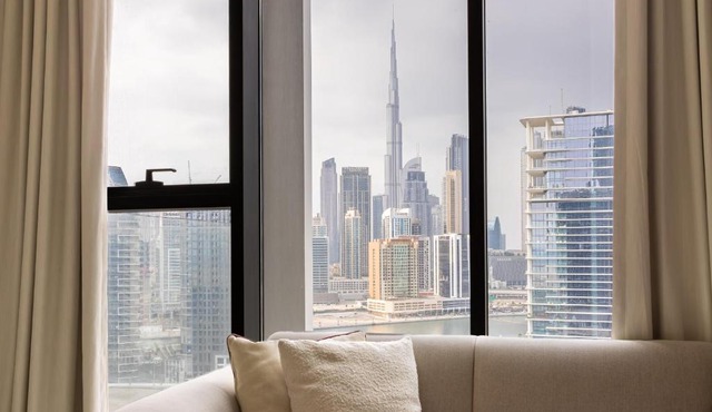 Simply Comfort Vacation Homes Rental Upside Living Business Bay Stunning Panoramic Burj Cityline Views