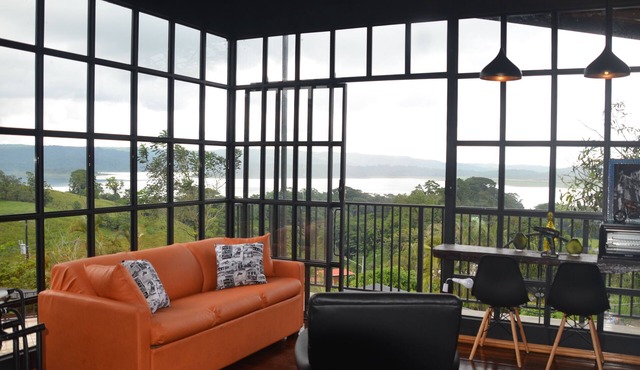 Sitting on stilts, Stuido Wow has spectacular volcano, lake & rain forest views!
