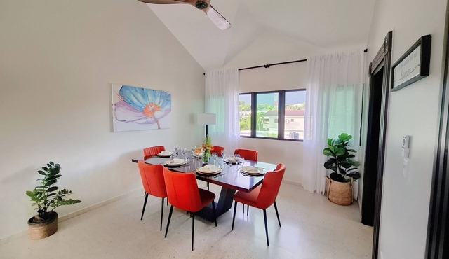 Spacious 2BR, Fast WiFi/Ocean & Mountain Views, Security & Convenience in Puerto Plata