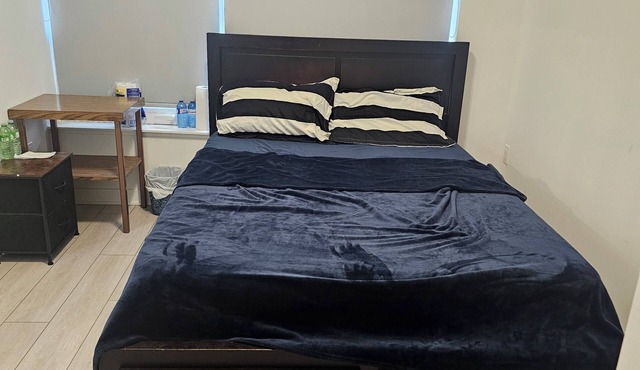 Spacious Master Ensuite Room w King Size Bed, Hi-Speed Wifi, A/C, Fan & Dresser in Brampton