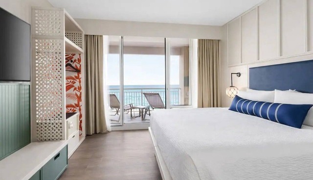 Split King | Palm & Tide | Private Sleeping Areas | Old Florida Style in Panama City Beach