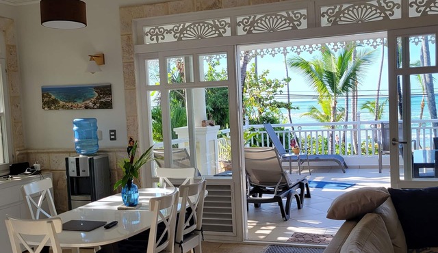 Superior Oceanfront Condo - Walk to the Very Best of Las Terrenas - See Reviews! in Las Terrenas