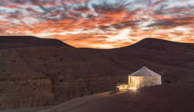 The First Agafay, next to Marrakech, luxury in the middle of the desert in yurts in Marrakech
