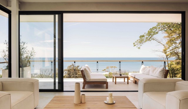 Unique luxury Ocean view villa steps from the beach