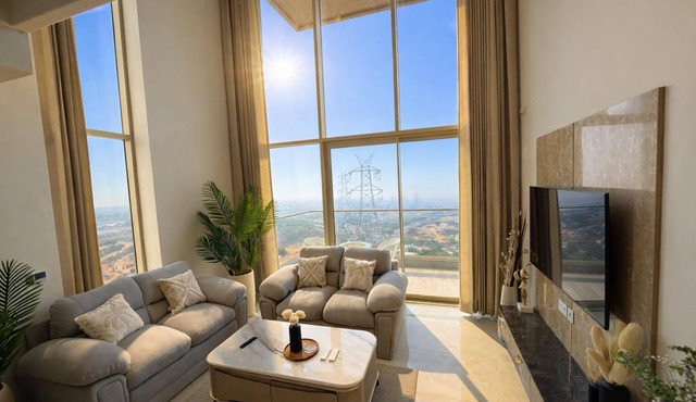 Velantra Sky Duplex Luxury High-Rise Stay with Panoramic Views in Gurugram