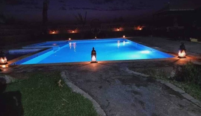 Villa Riad with swimming pool at the gateway to the Agafay desert Marrakech in Marrakech-Safi