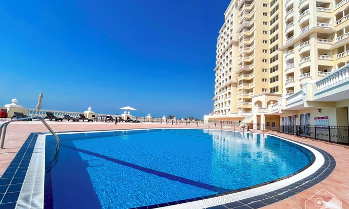Al Hamra Village Apartment | Peaceful Lagoon View l 1BR in RAK With Balcony