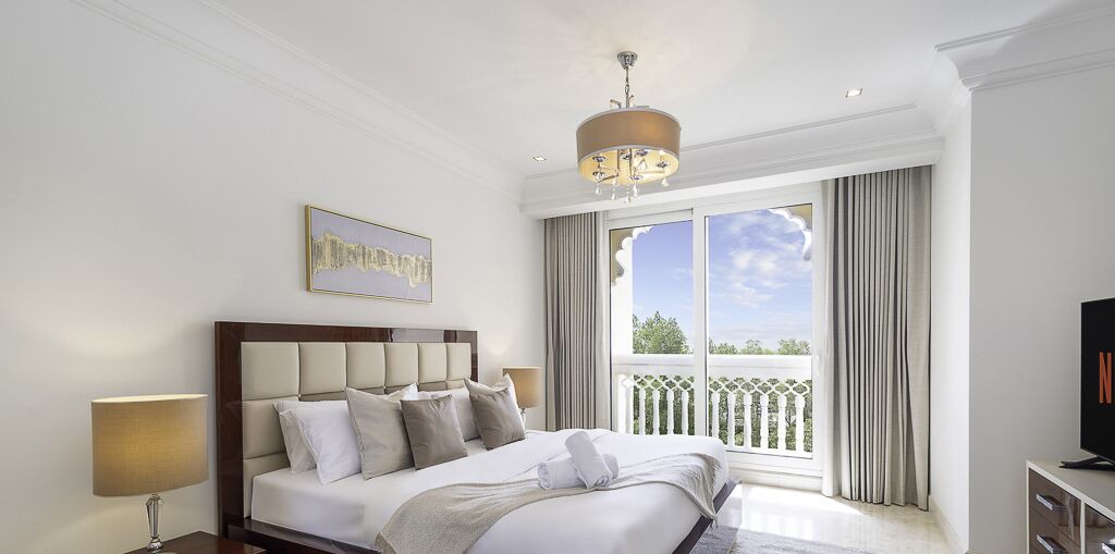 Palm Jumeirah Apartment | LUX The Grandeur Palm Garden View Suite
