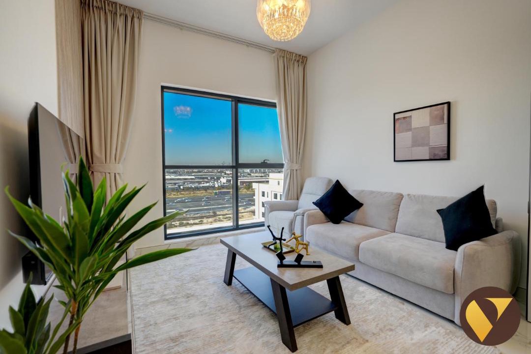 International City Apartment | Vogue Vacation Homes, Dubai International City Olivz by Danube near Dragon Mart, One Bedroom Apartment with Balcony and City View, Access to all Amenities