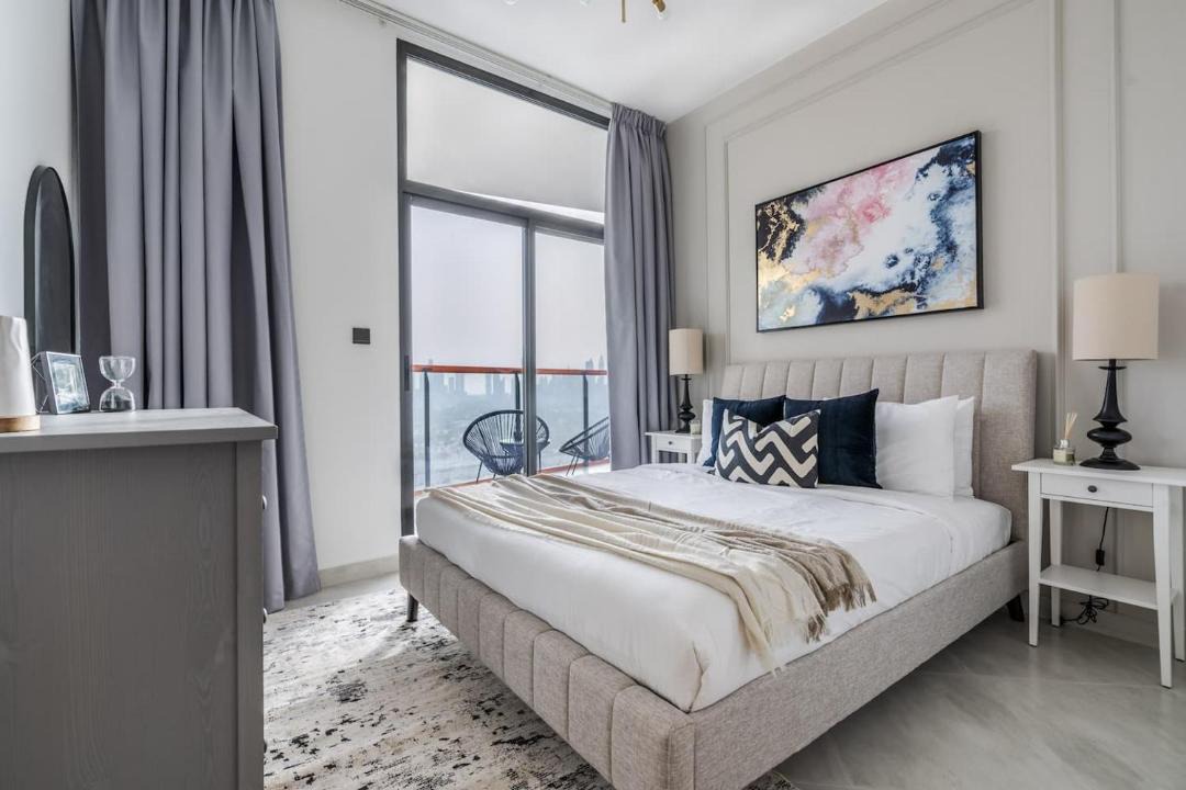 Jadaf Apartment | Full Dubai Skyline View on High Floor