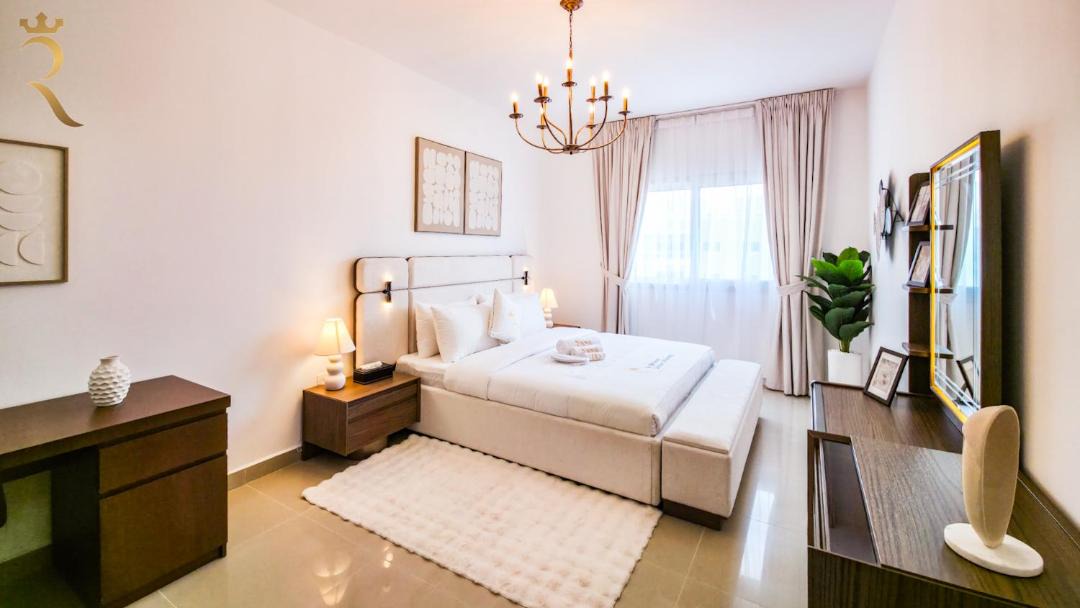 Abu Dhabi Apartment | Al Reef 3BR - Chic Poolside Luxe Retreat