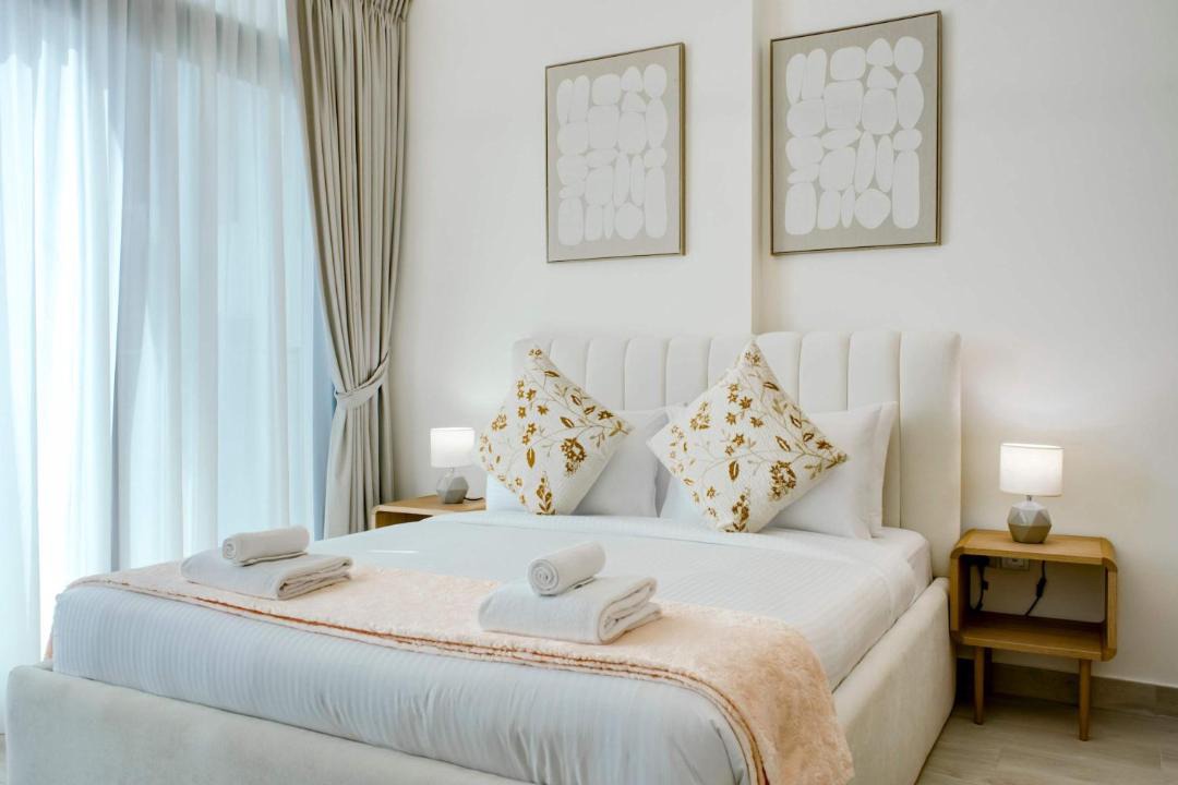 Jadaf Apartment | TRPS - Farhad Azizi, Al Jaddaf - Premium 1BR, Furnished with Pool View