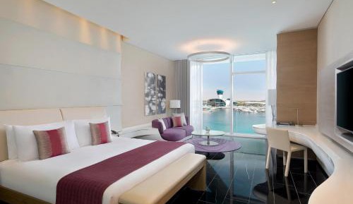 Deluxe, Guest room, 1 King, Marina View, Balcony with Complimentary Yas Beach Access