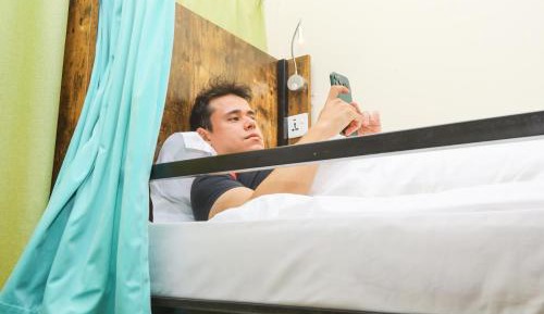 Bed in 6-Bed Male Dormitory Room