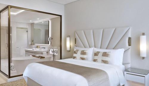 Deluxe King Room with City View, KYMA beach access, Signature St. Regis Butler Service