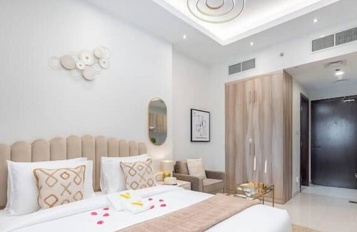 Dubai Sports City Apartment | Vogue | Hera Tower Sports City near First Avenue Mall