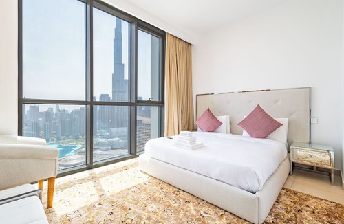 Bur Dubai Apartment | Superhost Elegant 3BR Burj Khalifa View