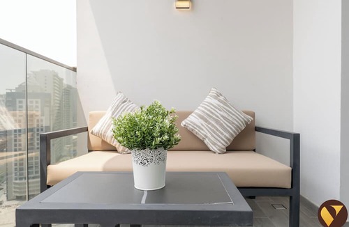 Madinat Zayed Apartment | MAG Stylish Studio in Business Bay Pool