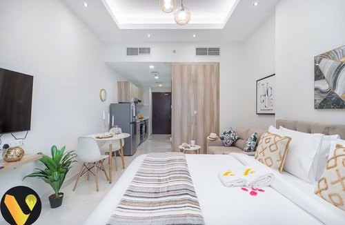 Dubai Sports City Apartment | Vogue | Hera Tower Sports City near First Avenue Mall