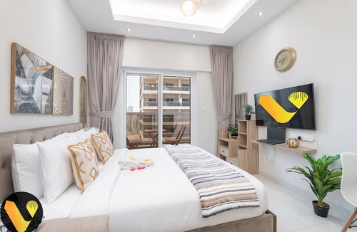 Dubai Sports City Apartment | Vogue | Hera Tower Sports City near First Avenue Mall