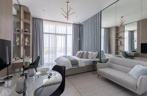Discovery Gardens Apartment | Cozy studio at Westwood By IMTIAZ