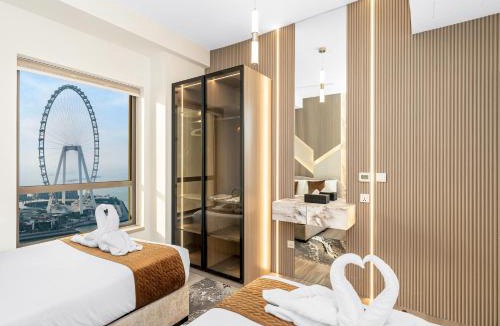 Jumeirah Beach Residence Apartment | Dubai Eye & Palm View #JBR Beach # ULTRA Luxurious 2 BHK