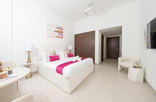 Al Hamriya Apartment | Seaview Studio with Balcony In Blue Bay Walk