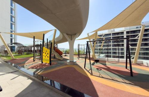 Al Barsha Apartment | Vogue Vacation Homes, Arjan Skyz by Danube near Miracle Garden, One Bedroom Apartment with Balcony and City View, Access to all Amenities