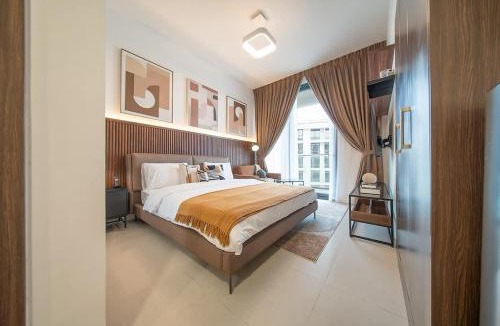 Al Hamriya Apartment | Stunning Oceanfront Studio Stay - Blue Bay Walk Pool & Gym
