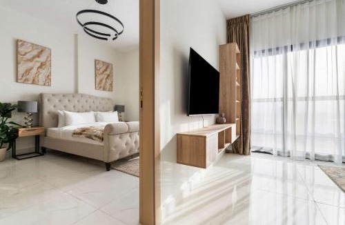 Jebel Ali Apartment | Modern 1BR Near Metro with Pool Gym & Balcony