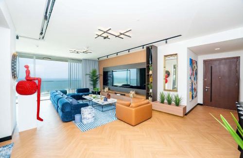 Ajman Apartment | Coastal 3BR Retreat in Seaside Hills Sea View