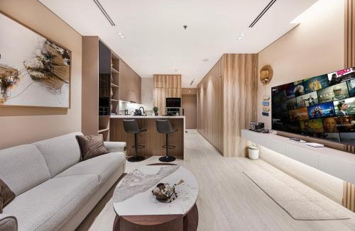 Beach & Coast Apartment | Luxury Studio in a Beachfront Building Direct Beach Access, Sharjah