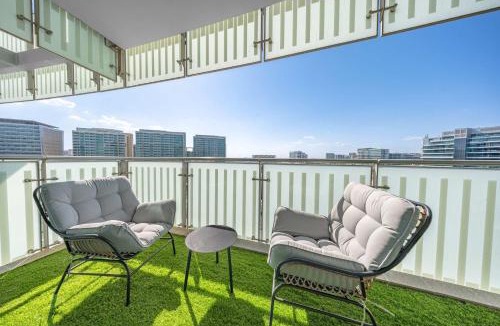 Al Raha Beach Apartment | Modern Coastal Escape with Private Beach Access