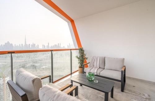 Jadaf Apartment | Full Dubai Skyline View on High Floor