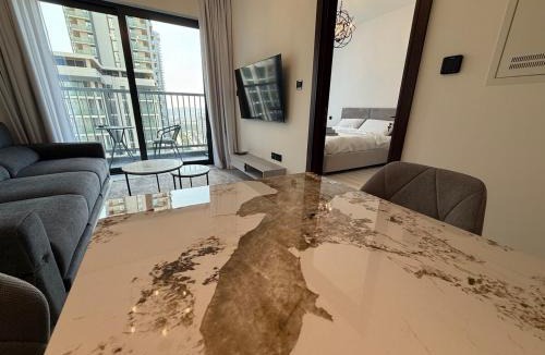 Nad Al Sheba Apartment | Elegant 1-Bedroom The Crest, Near Downtown Dubai
