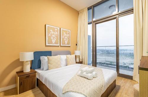Masdar City Apartment | Fully Furnished 1 BDR in Masdar City - 5 min to Airport - 10 min to Yas Mall, Ferrari World, Sea World