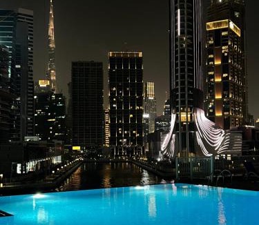 Business Bay Apartment | The Haven Burj Khalifa View - 1BR Business Bay with Balcony&Pool