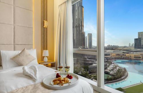 Downtown Dubai Apartment | 2BHK Full Burj & Fountain View at Grande 2Min walk to Dubai Mall