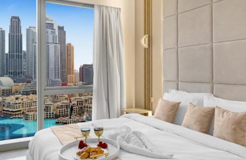 Downtown Dubai Apartment | 2BHK Full Burj & Fountain View at Grande 2Min walk to Dubai Mall